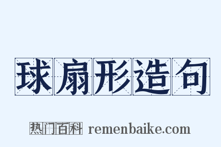 球扇形造句是什么意思的图片
